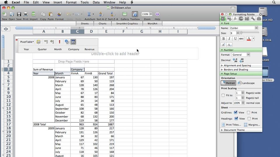 Create pivot table in excel 2011 for mac